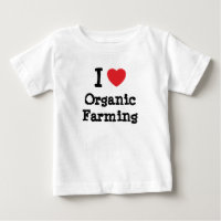 I love Organic Farming heart custom personalized