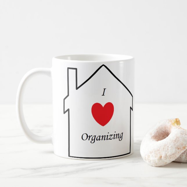 I Love Organizing 11 oz. Classic Coffee Mug (With Donut)