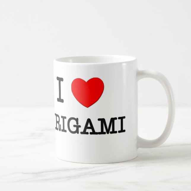 I LOVE ORIGAMI COFFEE MUG (Right)