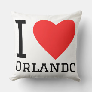 I love Orlando Throw Pillow