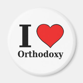 I love Orthodoxy - Button Magnet