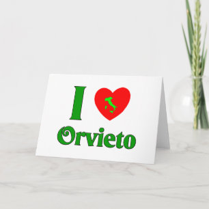 I Love Orvieto Italy Holiday Card