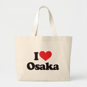 I Love Osaka Large Tote Bag