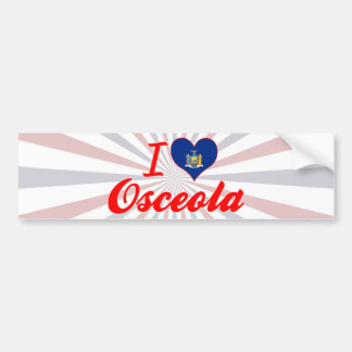 I Love Osceola, New York Bumper Sticker