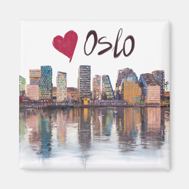 I love Oslo Magnet (Front)