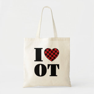 I Love OT Occupational Therapy Tote Bag