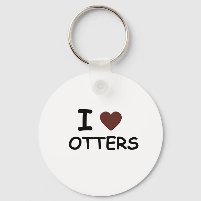 I love OTTERS Keychain (Front)