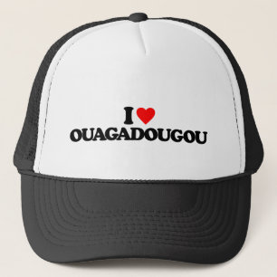I LOVE OUAGADOUGOU TRUCKER HAT