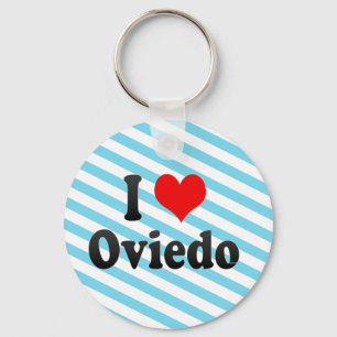 I Love Oviedo, Spain Keychain
