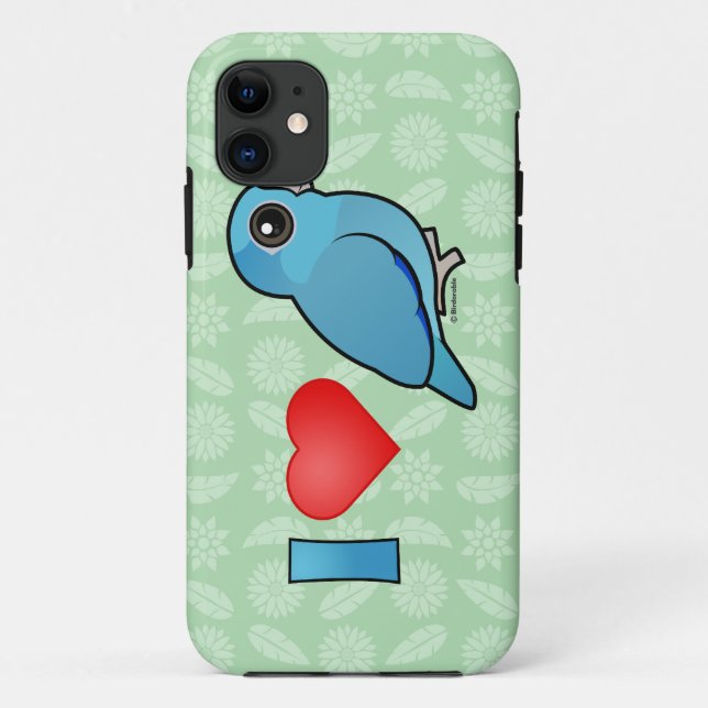 I Love Pacific Parrotlets (blue) Case-Mate iPhone Case (Back)