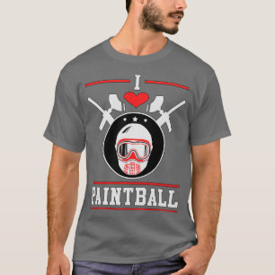 I Love Paintball Lover Softair Sports T-Shirt