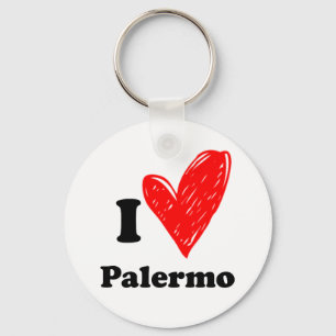 I Love Palermo Keychain