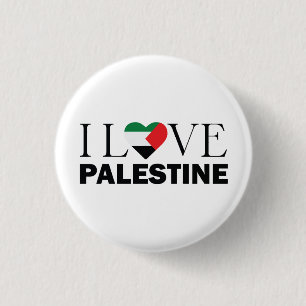 I Love Palestine customized 1 Inch Round Button