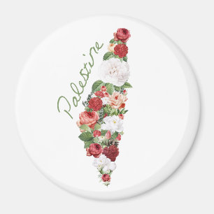 I Love Palestine My Homeland Palestinian Map Groce Magnet