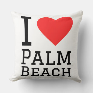 I love palm beach throw pillow