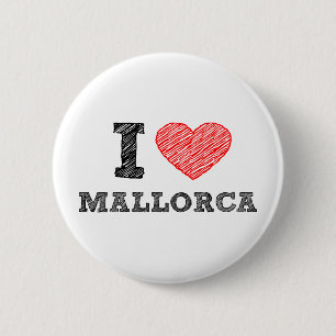 I Love Palma de Mallorca 2 Inch Round Button