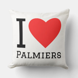I love palmiers throw pillow
