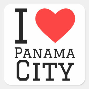 I love Panama City  Square Sticker