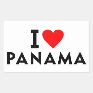 I love Panama country like heart travel tourism Sticker