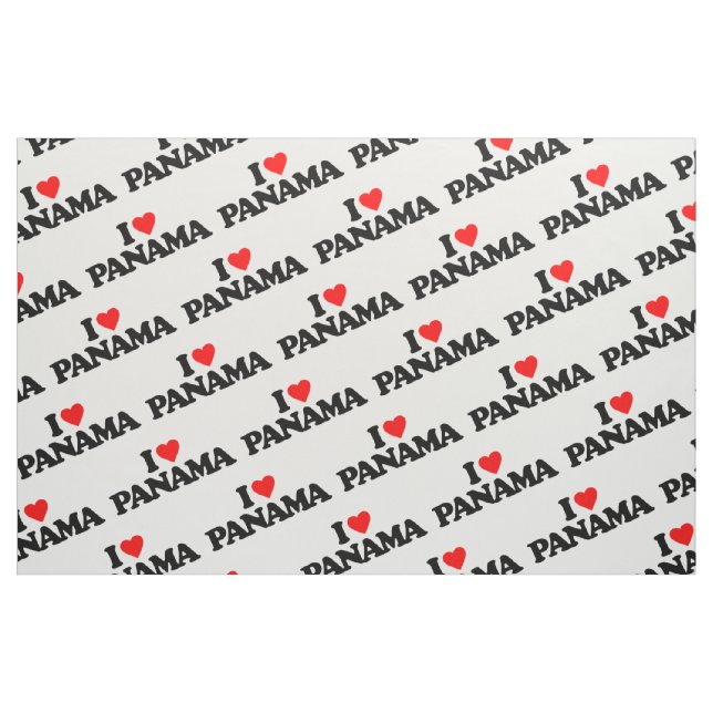 I LOVE PANAMA FABRIC (Fat Quarter)