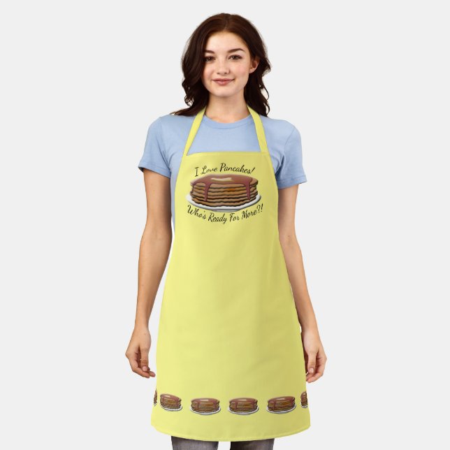 I Love Pancakes! Apron (Worn)