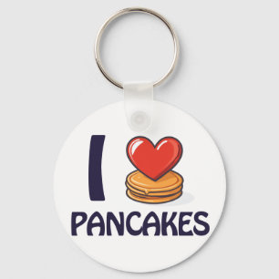 I love Pancakes T-Shirt Keychain