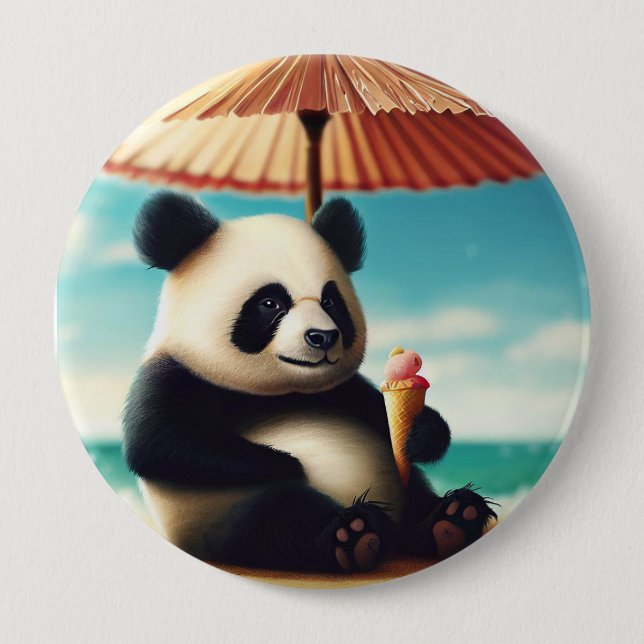 I love panda Bears 4 Inch Round Button (Front)