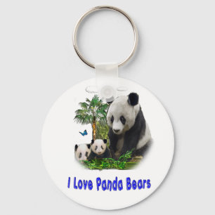 I love panda Bears Keychain