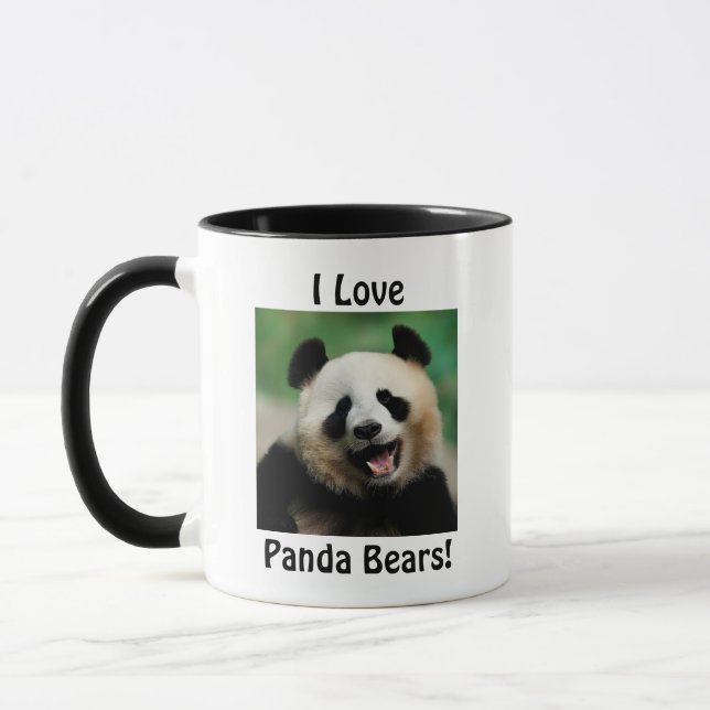 I Love Panda Bears Mug (Left)