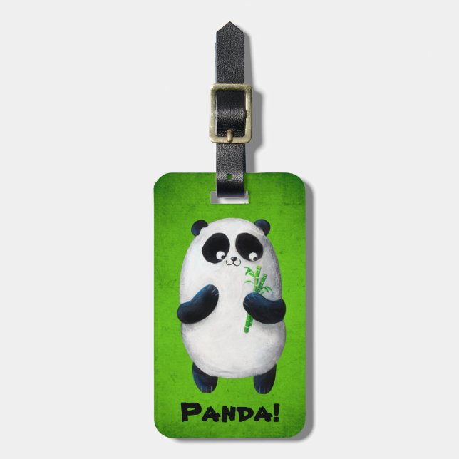 I love Panda Luggage Tag (Front Vertical)