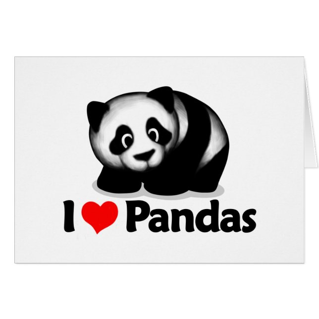I Love Pandas (Front Horizontal)