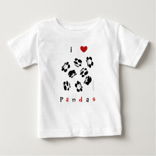 i love pandas baby T-Shirt