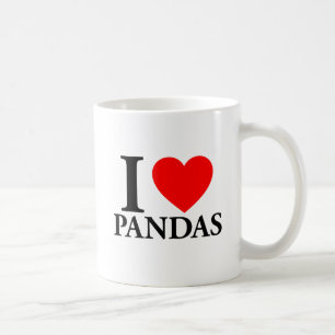 I Love Pandas Coffee Mug