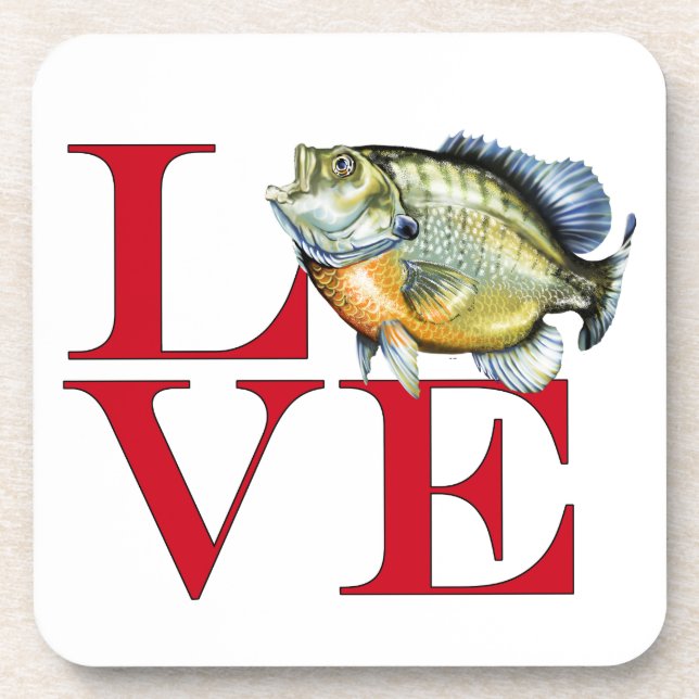 I Love Panfish Coaster (Front)