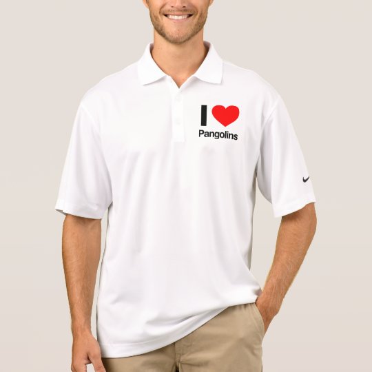 i love pangolins polo shirt