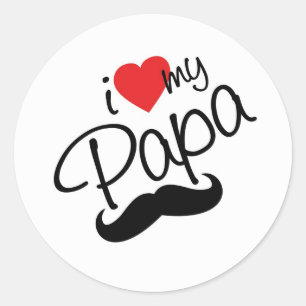 I LOVE PAPA Sticker