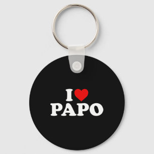 I Love Papo Keychain