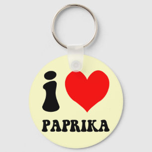 I love paprika keychain