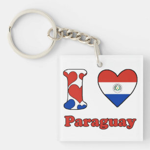 I love Paraguay Keychain