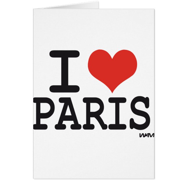 I love Paris (Front)