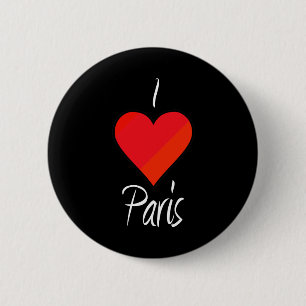 I Love Paris 2 Inch Round Button