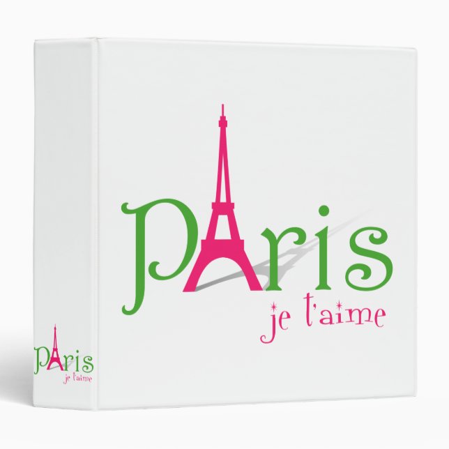 I love Paris Binder (Front/Spine)
