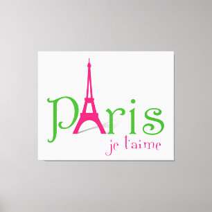 I love Paris Canvas Print