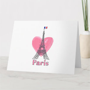 I Love Paris Eiffel Tower France Gift Card