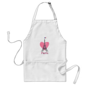I Love Paris Eiffel Tower France Gift Standard Apron