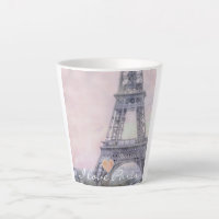 I Love Paris Eiffel Tower Latte Mug