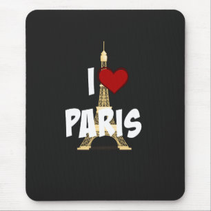 "I Love Paris," Eiffel Tower Mouse Pad
