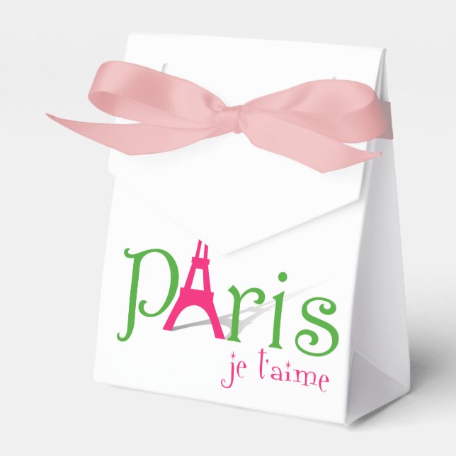 I love Paris Favor Box (Front Side)