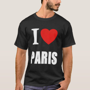 I Love Paris France Sunshine French Summer Holiday T-Shirt