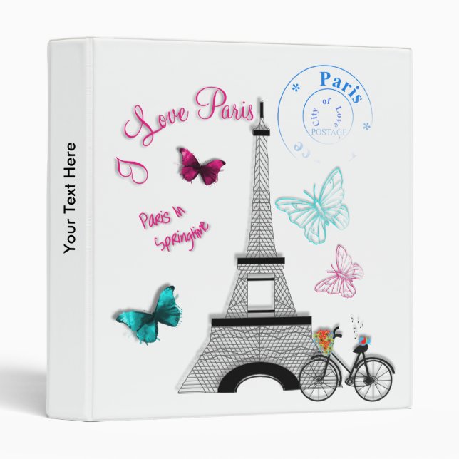 I Love Paris In Springtime Binder (Front/Spine)